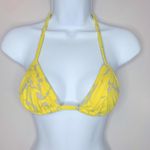 J.Crew Yellow and Grey Triangle String Bikini Top Photo 0