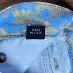 Roberto Cavalli Just Cavalli Floral Vintage Jeans Pants Sz 28 Gold Blue Straight Women’s Photo 7