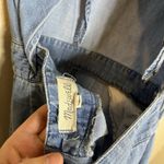 Madewell  Denim Apron Bow Back Jumpsuit Romper Retro Wide Leg Bib 6 Country Boho Photo 4