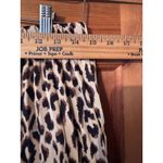 Sadie & Love Leopard Print Midi Skirt Animal Print Elastic Waist Size L Mobwife Tan Size L Photo 4
