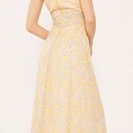 Likely Lucy Dress Size 8 NEW Green Tea Multi Lined Cut Out Hem Slit Georgette Photo 1