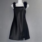 Princess Polly  Little Black Feather Mini Sexy Dress Womens size XS 2 Photo 2