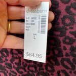 Dress Barn NWT  size L animal print sweater dress tulip hem flouncy hem. Photo 7