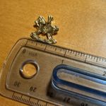 14K Solid Yellow Gold Small Toy Rocking Horse Charm Pendant Photo 12