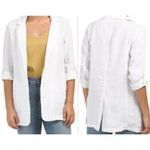 H by Halston H Halston NWT white 100% linen boyfriend blazer small Photo 1