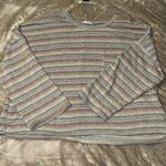 Fantastic Fawn  Women's Short Sleeve Top  Multicolor Stripes EUC Photo 4