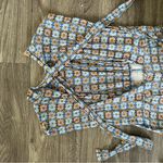 Free People Blue and Orange Patterned Jumpsuit Photo 7