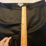 CeCe Pants Women's 14 Black Satin Ankle Slim Dressy Cocktail Evening Side Zip Photo 4