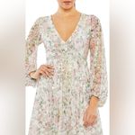 Mac Duggal NWT Floral Sequin Long Sleeve Dress 93788 Size 4 Photo 2