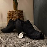 Giani Bernini  Black Peep-Toe Ankle Booties Photo 3