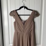 Jenny Yoo BHLDN  lace mocha mousse bridesmaid maxi dress size 2‎ wedding guest Photo 6