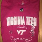 Virginia Tech Hokies Sz S Women’s Pink Fashion Tee T Photo 1