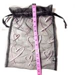 Victoria's Secret  Drawstring Logo Heart Mesh  Accessories Bag NWT Photo 5