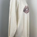 Wildfox Oatmeal Leopard Lips Soft Sweatshirt Kiss XL Oversized Photo 2