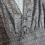 Significant Other Hedi Medallion Smocked Mini Dress Size 10 Gray Photo 4