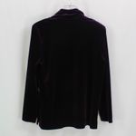 RICCI Purple Vintage 90s Velvet Sweater 3 Piece Skirt Suit Set Size M Photo 8
