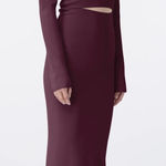 GAUGE81 Suno Long Sleeve Sweater Dress Merlot Size XS small Red Photo 0