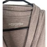 Soft Surroundings  Women's‎ Small Size Gray Lightweight V Neck Sweater Photo 3