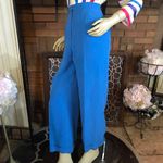 Ralph Lauren LAUREN  CORNFLOWER BLUE, LINED, SILK CUFFED HEM TROUSERS (12) Photo 4