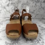 MIA  Sweden Womens Anja Open Toe Clog Size 40 US 9 Luggage Brown Leather Photo 1