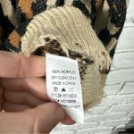 Hayden Los Angeles Distressed Leopard Print Crewneck Sweater Size Small Photo 4