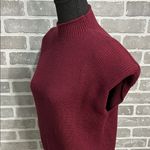 Vintage Burgundy Sweater | Cap sleeve | Shoulder Pads | Women’s Size Medium Red Photo 6