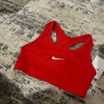 Nike NWT  Red Medium Support Non Padded Swoosh 2.0 Sports Bra Size Small Photo 2