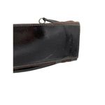 Sag Harbor Brown Shoulder Bag With Patent Leather Trim & Dual Handles Photo 10