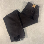 We The Free black straight leg distressed jeans size 31 curvy Photo 0