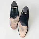 Bruno Magli‎ Mina Bow Leather Ballet Flat M Line 38 1/2 8.5 Black Navy Photo 4
