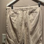 J.Crew  Women’s Cotton Drawstring Pants Khaki Tan Size 12 Photo 6