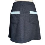 ZARA  Trafaluc Tweed Black Mini Skirt 2 Pockets Classic Chic Size Medium Photo 2