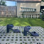 Anne Klein ‎ Womens Size 5 Cecily Navy Blue D'Orsay Heels Pumps Shoes Photo 1