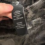 7 For All Mankind Grey Black Snakeskin Faux Leather Skinny Leggings XSmall NWT Photo 4