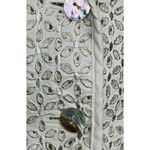 Susan Graver  Style Jacket Blazer White Eyelet Embroidered Linen Cotton Size L Photo 6