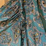J.Crew  ReImagined Long Floral Bohemian Button Dress Size 6. Teal Multic… Photo 5