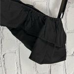 joe's jeans Joe’s Jeans The Leslie Tank Top Ruffle Straps Stretch Obsidian Black S NWT Photo 9