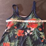 Women’s Navy Floral Tankini Two Piece Swimsuit Boy Short Bottom Size L (US8) NEW Blue Photo 4
