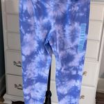 The Comfy Joggers Tie Dye Cotton Sweatpants Periwinkle Blue Womens L Active Lounge Photo 3