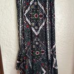 Me 2 Magic Hi Low flare skirt size Large elastic waistband ruffled bottom White Photo 5