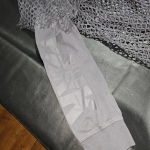 Ivy Park  Womens‎ Gray Mesh Layered Hoodie Medium Photo 2