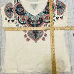 Cherokee Women’s White  Blouse Short Sleeves Large New Photo 3