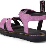Dr. Martens  Junior Pink Three Strap Klaire Glitter Sandals W5 Photo 7