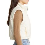 🤍Thread & Supply Cropped Puffer Vest – Ivory🤍 ~Size Medium ☀️like new cond White Photo 3