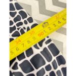 Black & White Geo Print Scoop‑Neck A‑Line Dress, 3/4 Sleeves, Size M/L Photo 6