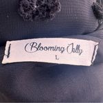 Blooming Jelly  Women’s Black PomPom Style Blouse Photo 13