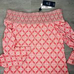 Cabana Life Coral Tides Off the Shoulder Dress Small Pink Photo 6