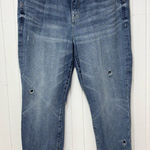 Torrid High Rise Straight Stylish Distressed Ankle Jeans in Dark Blue Size 18R Photo 0