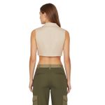 L'Academie L’Academie Cropped Blazer Vest Beige Women’s XS Photo 1