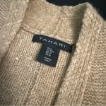 Tahari  wool blend tan Sleeveless Knit Vest with Pockets Photo 3